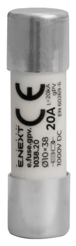 Запобіжник плавкий Enext i0610118 e.fuse.gpv.1038.20 10x38 gPV 20A 1000V DC 20kA