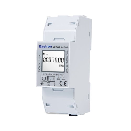 Анализатор сети Eastron SDM230-Modbus с RS485 Вх. 100A на DIN (кл. 1,0) 1ф.