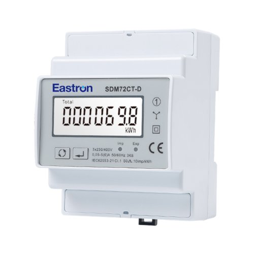 Счетчик электроэнергии 3ф. Eastron SDM72CT-D Вх. 5A на DIN (кл. 1,0)