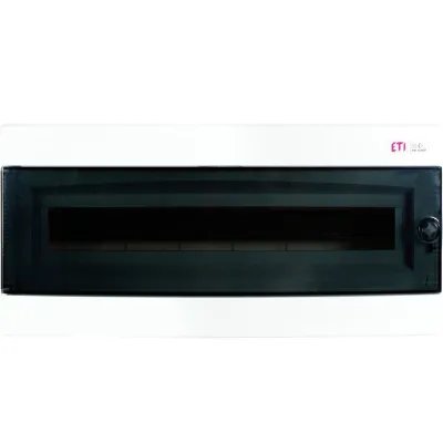 Щит ETI 1100280 зовнішній розподільний ECT 1х24PТ (24 модулі прозорі дверцята)