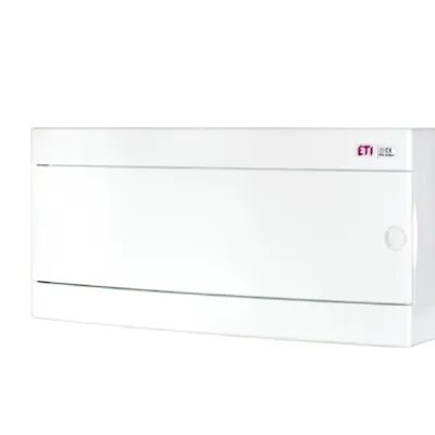 Щит ETI 1100281 зовнішній розподільний ECT 1х24PO (24 модулі білі дверцята)