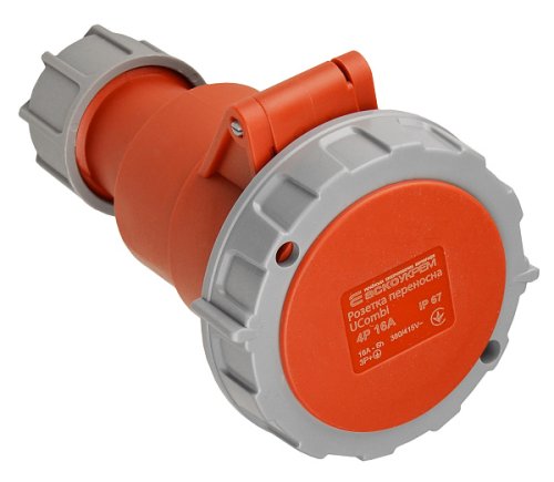 Розетка Аско-Укрем A0080010125 переносная серии UСombi 4P 16A IP67