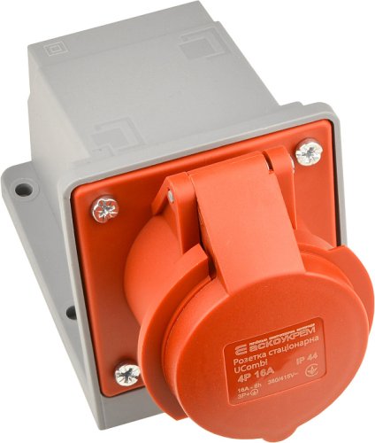 Розетка Аско-Укрем A0080010146 стационарная серии UСombi 4P 16A IP44