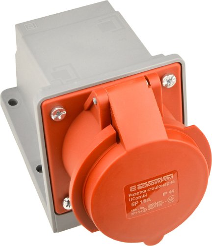 Розетка Аско-Укрем A0080010152 стационарная серии UСombi 5P 16A IP44