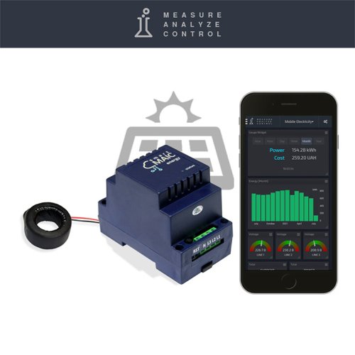 Умный счетчик электроэнергии с WiFi Smart-MAIC D101-12, однофазный, расширенная версия, кольцо