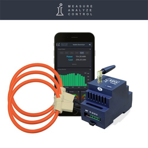 Умный счетчик электроэнергии с WiFi Smart-MAIC D103-R15, трехфазный, кольца Роговского, 1500А