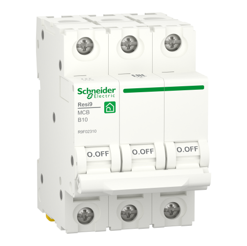 Автоматический выключатель Schneider-Electric R9F02310 RESI9 10А 3P В 6кА