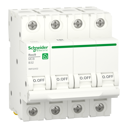 Автоматический выключатель Schneider-Electric R9F02432 RESI9 32А 4P В 6кА