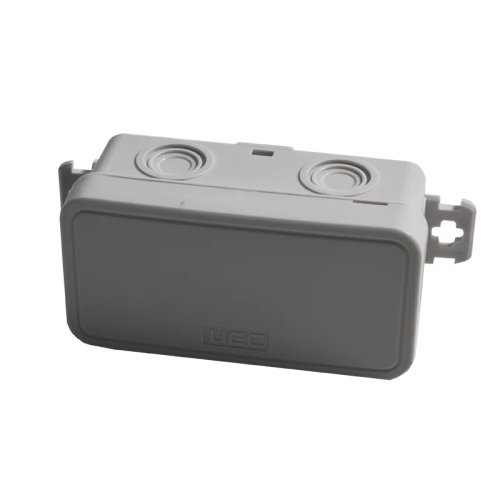 Монтажная коробка UEC JB-078-036-034-IP54-GR для открытой установки без отверстий 78х36х34мм IP54 серая