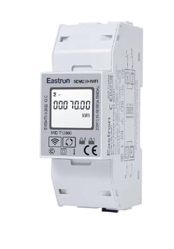 Однофазный анализатор сети Eastron SDM230-WIFI TUYA 100А класс 1 WIFI
