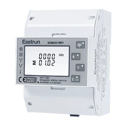 Трехфазный анализатор сети Eastron SDM630-WIFI TUYA 100А класс 1 WIFI