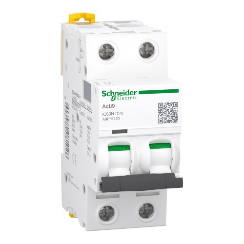Автоматичний вимикач Schneider-Electric A9F75220 iC60N 2P 20A D