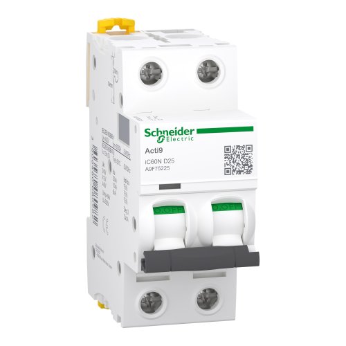 Автоматический выключатель Schneider-Electric A9F75225 iC60N 2P 25A D Автоматический выключатель Schneider-Electric A9F75225 iC60N 2P 25A D