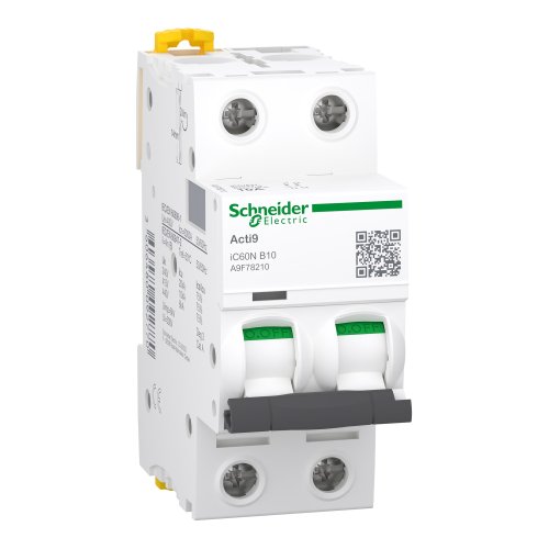Автоматичний вимикач Schneider-Electric A9F78210 iC60N 2P 10A B Автоматичний вимикач Schneider-Electric A9F78210 iC60N 2P 10A B