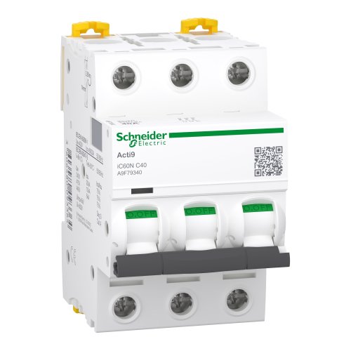 Автоматичний вимикач Schneider-Electric A9F79340 iC60N 3P 40A C