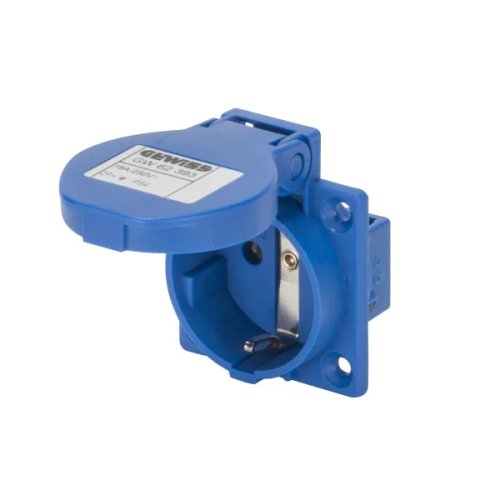 Розетка вбудована Gewiss GW62393 10° Schuko IP54 2P+E 16A 230V 50x50 Розетка вбудована Gewiss GW62393 10° Schuko IP54 2P+E 16A 230V 50x50
