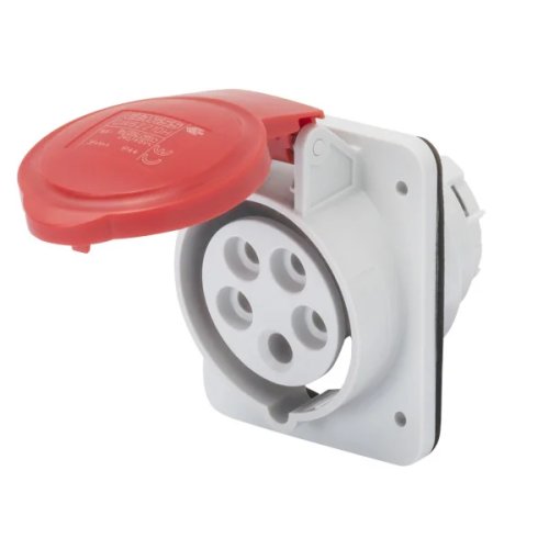 Розетка вбудована Gewiss GW62210H 10° IEC 309 HP IP44 3P+N+E 16A 400V 6H