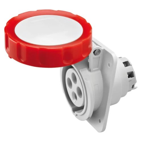 Розетка вбудована Gewiss GW62242H 10° IEC 309 HP IP67 3P+E 32A 400V 6H