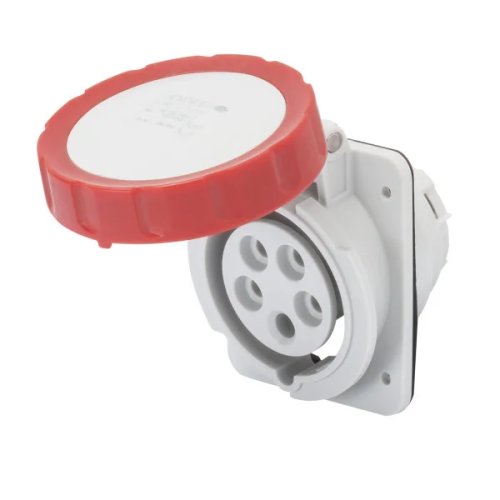 Розетка вбудована Gewiss GW62243H 10° IEC 309 HP IP67 3P+N+E 32A 400V 6H