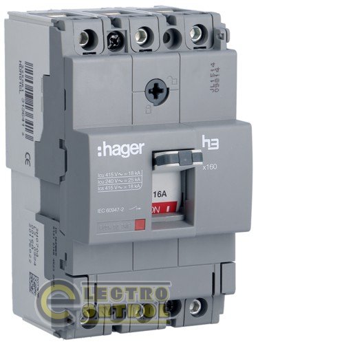 Автоматический выключатель, x160, TM фиксированный, 3P 18kA 40A, 440В АС