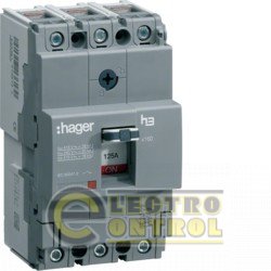 Автоматический выключатель, x160, TM 3P 25kA 125-80A, 440В АС Автоматический выключатель, x160, TM 3P 25kA 125-80A, 440В АС