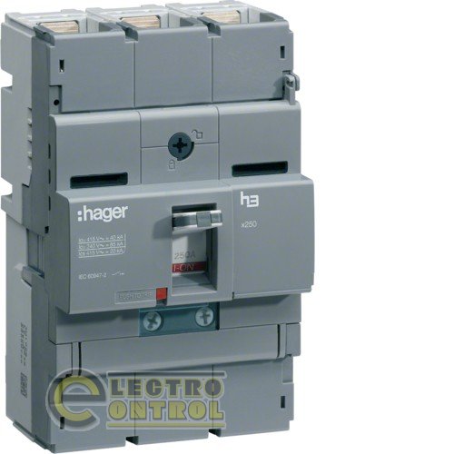 Автоматический выключатель, x250, TM Im=11..5In, 3P 40kA 250-160A, 440В АС