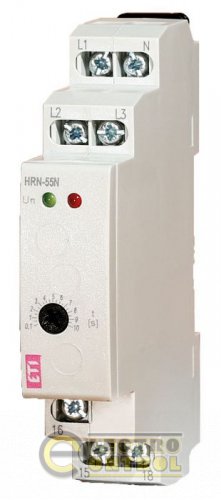 Реле контроля последовательности и обрыва фаз HRN-55N 3x400/230AC (3F, 1x8A_AC1) с нейтралью 2471432