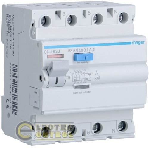 CH440J Hager ПЗВ (Дифреле) 40А 4P 30mA Тип А