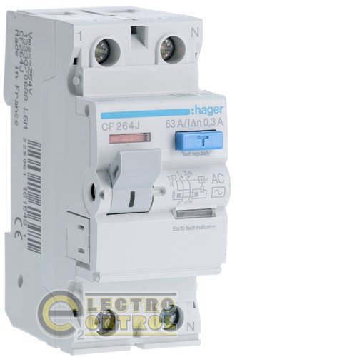 Устройство защитного отключения 2P 63A 300mA AC