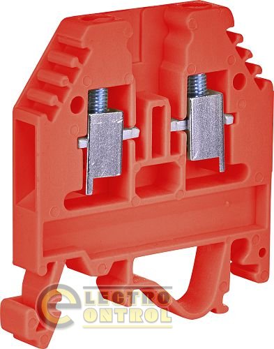 Клема гвинтова-живлення під тримач VSV 4 PA + (4 mm2_червона) 3901701