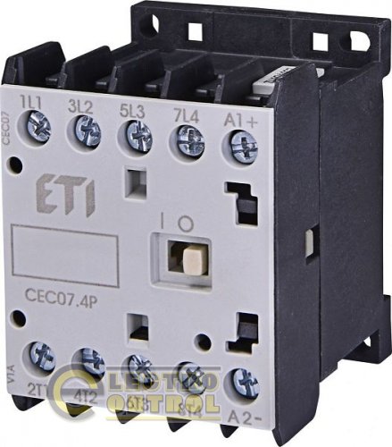 Контактор миниатюрный CEC 07.4Р 24V DC (7A; 3kW; AC3) 4р (4 н.о.) 4641210
