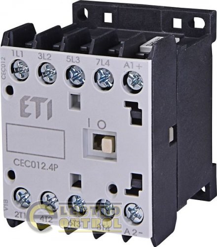 Контактор миниатюрный CEC 12.4P 230V АС (12A; 5,5kW; AC3) 4р (4 н.о.) 4641202
