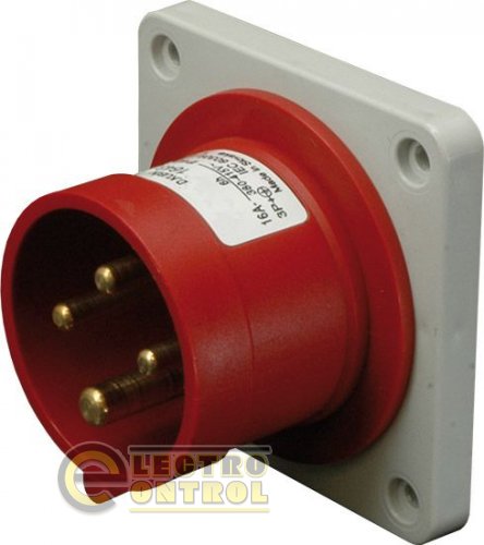 Вилка встраиваемая ERR-1643 IP44 (16A, 400V, 3P+PE) 4482110