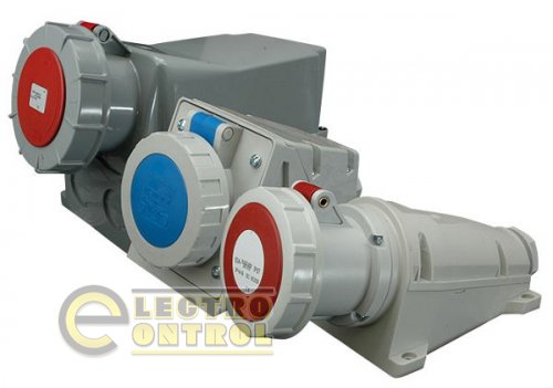 Розетка настенная EZH-3243 IP67 (32A, 400V, 3P+PE) 4482044 Розетка настенная EZH-3243 IP67 (32A, 400V, 3P+PE) 4482044