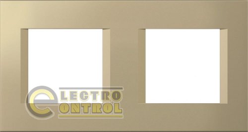 Рамка 2х2М TEM MODUL Line золото