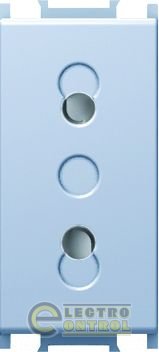 Розетка 1М, 10A 250V серебро ТЕМ MODUL