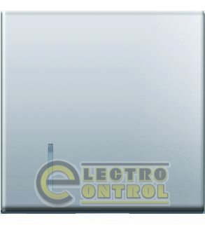 Клавиша 2М сменная с подсветкой серебро ТЕМ MODUL