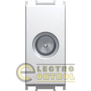 Розетка для телевизора проходная белая ТЕМ MODUL