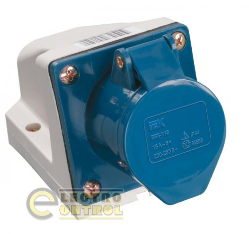 Розетка 123 стационарная (для монтажа на поверхность) 2Р+РЕ 32А 220В IP44