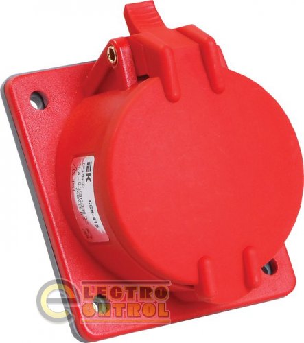Розетка встраиваемая ССИ-424 32А-6ч/380-415В 3Р+PЕ IP44 MAGNUM