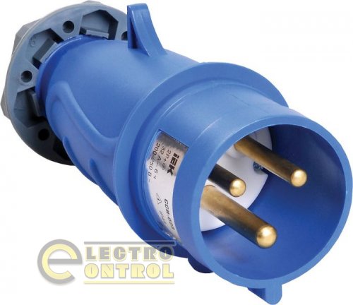 Вилка переносная ССИ-023 32А-6ч/200-250В 2Р+РЕ IP44 MAGNUM Вилка переносная ССИ-023 32А-6ч/200-250В 2Р+РЕ IP44 MAGNUM