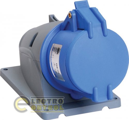 Розетка стационарная ССИ-123 32А-6ч/200-250В 2Р+РЕ IP44 MAGNUM