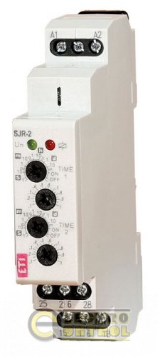 Дворівневе реле часу SJR-2 UNI 12-240 AC/DC (2x16A_AC1) 2470090