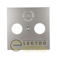 Лицевая панель для розеток ТВ/ТВ-САТ металлик-matt FIORENA Лицевая панель для розеток ТВ/ТВ-САТ металлик-matt FIORENA