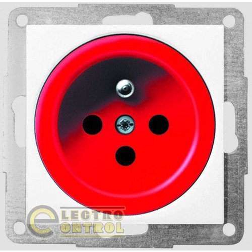 Розетка с центральным контактом заземления DATA с ключем антрацит-matt FIORENA (винт) 16А/250В Розетка с центральным контактом заземления DATA с ключем антрацит-matt FIORENA (винт) 16А/250В