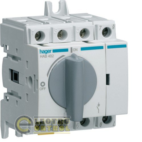 Рубильник модульный, 4P, 20A, до 690В АС23 Рубильник модульный, 4P, 20A, до 690В АС23