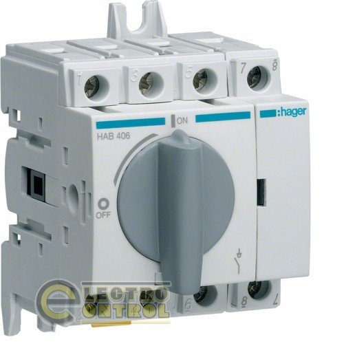 Рубильник модульный, 4Р, 63A, до 690В АС23 Рубильник модульный, 4Р, 63A, до 690В АС23