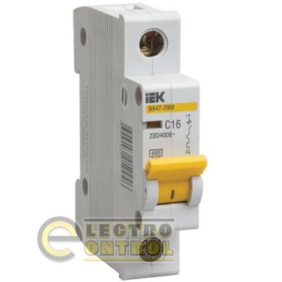 Автоматический выключатель UEK (IEK) ВА47-29М  1p 40А D 4,5 кА AC Автоматический выключатель UEK (IEK) ВА47-29М  1p 40А D 4,5 кА AC