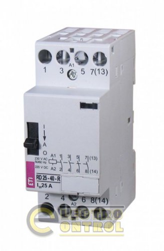 Контактор R 25-40-R 230V AC 25A (AC1) с ручным управлением 2464052