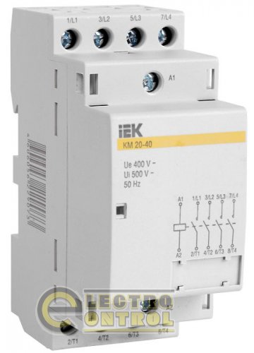 Контактор модульный КМ63-40 AC/DC